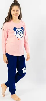 Dívčí pyžamo Vienetta Kids Alenka světle lososové