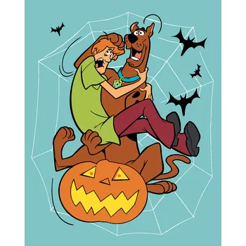 ZUTY Malování podle čísel - SHAGGY A SCOOBY-DOO NA DÝNI Rozměr: 40x50 cm, Rámování: bez rámu a bez vypnutí plátna