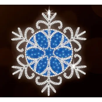 Vánoční světelný řetěz Polamp POL-0023M - 2D dekorace - Vločka - Ø300cm
