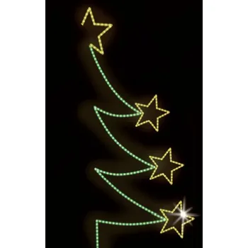 Vánoční světelný řetěz Polamp POL-0149 - 2D dekorace - Stromeček - 120 x 70 cm