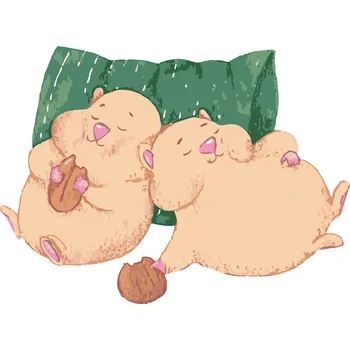 ZUTY Malování podle čísel - SPÍCÍ KŘEČCI Rozměr: 40x50 cm, Rámování: bez rámu a bez vypnutí plátna