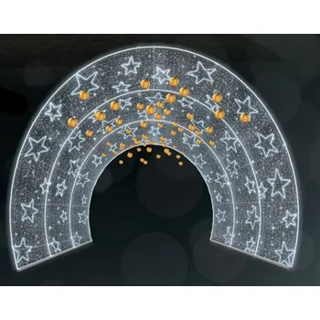 Vánoční osvětlení Polamp POL-1372 - 3D průchozí dekorace - 260 x 500 x 100 cm