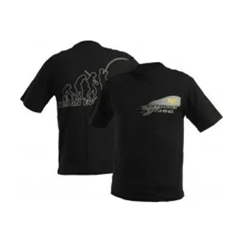 Pánské tričko DOC Fishing tričko EVOLUTION - černé Velikost: S