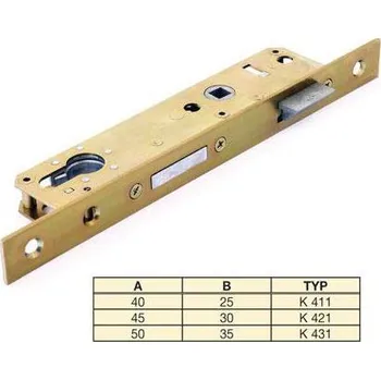 Stavební výplň HOBES zámek L-P K411 90/40