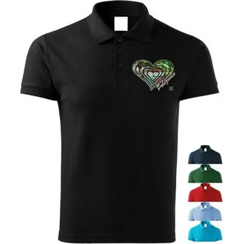 Pánské tričko Polokošile pánská · POBĚŽOVICE · Srdce · O·POHÁDKOVÉ - 1 ks