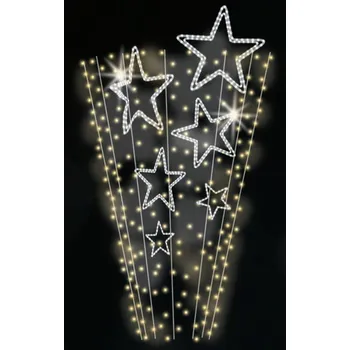 Vánoční světelný řetěz Polamp POL-0745 - 3D dekorace - Ozdoba sloupů - Ø300cm