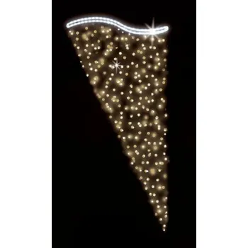 Vánoční světelný řetěz Polamp POL-0215 - 2D dekorace - Ozdoba sloupů - 200 x 100 cm