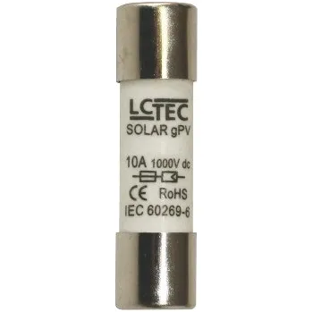 pojistka LC TEC Pojistkové vložky 10x38 gPV pro FV systémy Jmenovitý proud: 10A