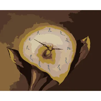 ZUTY Malování podle čísel - ROZTEKLÉ HODINY Rozměr: 40x50 cm, Rámování: bez rámu a bez vypnutí plátna