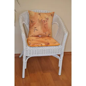 Podsedák Nábytek PEGAS Polstr na křeslo Fabion přírodní Pegi s polštářkem