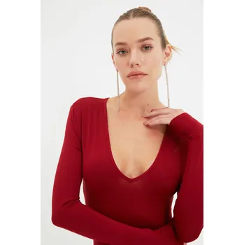 Body Dámské body Trendyol Deep Trendyol tmavě červená 1671681