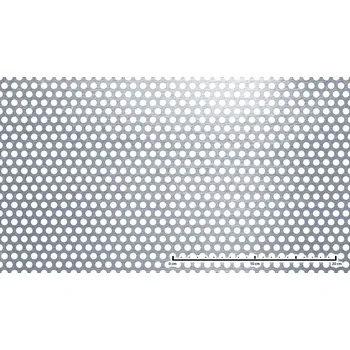 Plech Děrovaný plech Rv 8/12x1 nerez 1x2 m