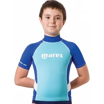 Neoprenové oblečení Chlapecké lycrové triko Mares RASHGUARD JUNIOR, krátký rukáv - S (9/10 let)