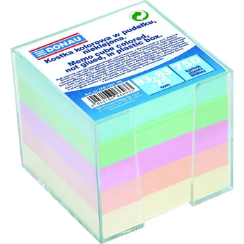 Blok kostka zásobník 9x9/750l pastel mix