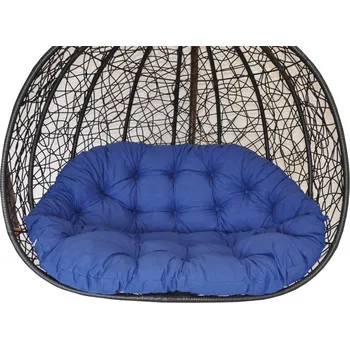 Podsedák Polstr na závěsnou houpačku Double - látka tmavě modrý melír