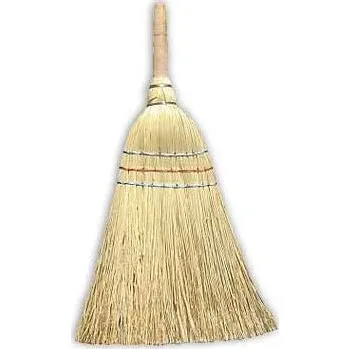 Lopata Koště čirokové 3x prošívané - krátké, 45 cm s dřevěnou násadou MAGG 110050