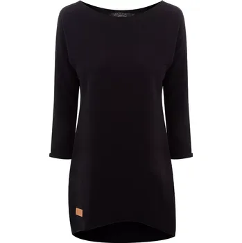 Dámské šaty Dámské teplákové mikino-šaty DRESSY ČERNÉ - ČESKÁ VÝROBA - MDRBLXL