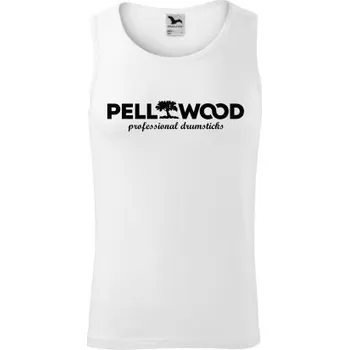 Palička PELLWOOD | Pánské tílko - bílé PELLWOOD Professional Drumsticks - Velikost S