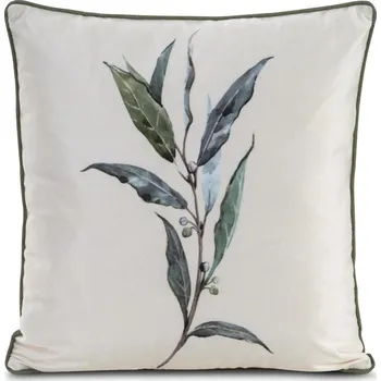 Povlak na dekorativní polštářek Povlak na polštář VELVET 45x45 cm s paspulí - větvička