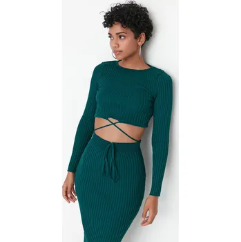 Dámské šaty Dámské šaty Trendyol TWOAW22EL0543/PINK Trendyol zelená 1756795