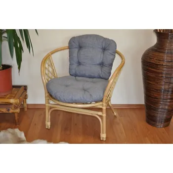 Podsedák Nábytek PEGAS Polstr na křeslo Bahama šedý melír