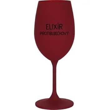 Sklenice ELIXÍR PROTIBLBEČKOVÝ - bordo sklenice na víno 350 ml