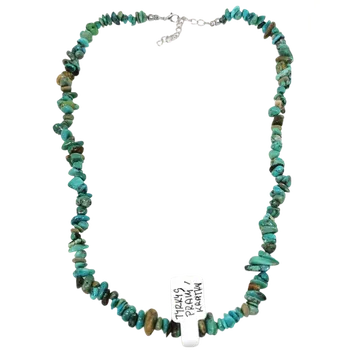 Náhrdelník Tyrkys pravý, náhrdelník sekaný