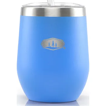 Outdoor vaření Nerezový pohárek s brčkem GSI Outdoors Glacier Stainless Tumbler 355 ml Barva: blue aster, Kód produktu: 63352