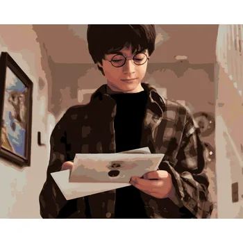 ZUTY Malování podle čísel - HARRY POTTER OBDRŽEL DOPIS Z BRADAVIC Rozměr: 40x50 cm, Rámování: bez rámu a bez vypnutí plátna
