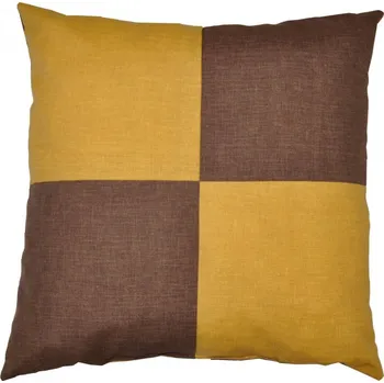 Podsedák Nábytek PEGAS Veselý polštářek - hnědá/žlutá