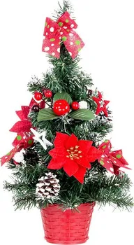 Vánoční stromek MagicHome ST8091563 vánoční stromek ozdobený červený 41 cm