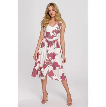 Dámské šaty Dámské šaty Makover K098 Makover bílá 1510903