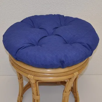 Podsedák Nábytek PEGAS Polstr na ratanovou taburetku průměr 40 cm - tmavě modrý melír