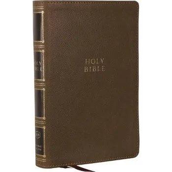 Cizojazyčná kniha KJV Holy Bible: Compact Bible with 43,000 Center-Column Cross References, Brown Leathersoft, Red Letter, Comfort Print: King James Version - Thomas Nelson