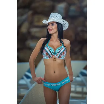 Dámské plavky Spodní díl plavek Indy K16 - Fantasy oranžová M