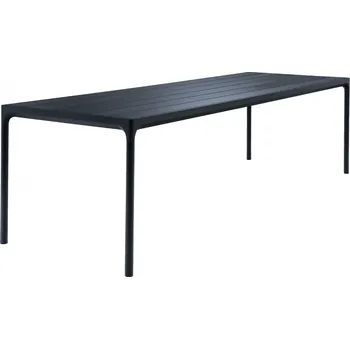 Zahradní stůl Černý kovový zahradní jídelní stůl HOUE Four 270 x 90 cm