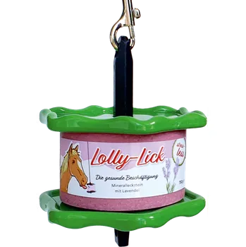 solný liz S.I.N. Hellas Lolly-Lick lízátko pro koně jablko 750 g