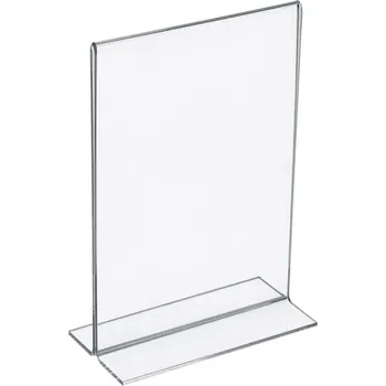 Zarážka na knihu Plexi stojánek tvar T A6 na výšku