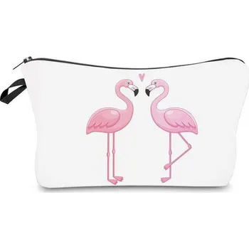 Kosmetická taška Cestovní taštička | taštička na makeup - zamilovaný plameňáci