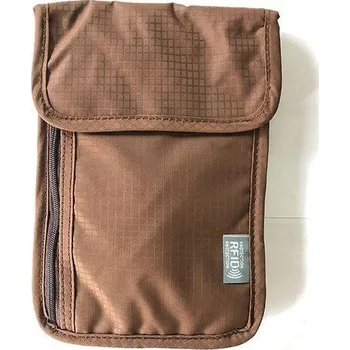 Peněženka Peněženka na krk | peněženka na drobné - Hnědá