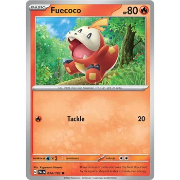 Sběratelská karetní hra Pokémon TCG Fuecoco 034/193 - Holo