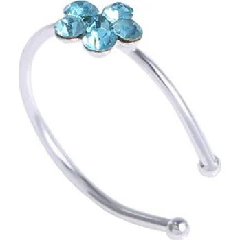 Piercing Fake piercing | falešný piercing do nosu - Světle modrá