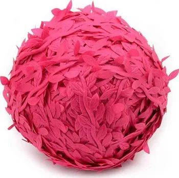 Dekorační provázek s lístky | svatební výzdoba, délka - 9 m - Růže