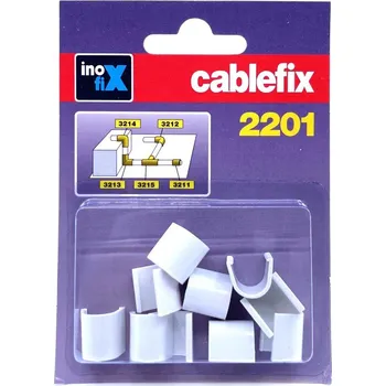 kabelová chránička INOFIX Spoje pro kabelové lišty 10,5x10mm biela/rovné 2202
