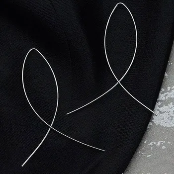 Náušnice Originální náušnice | minimalistické náušnice, 1 pár - Styl stříbrná rybička