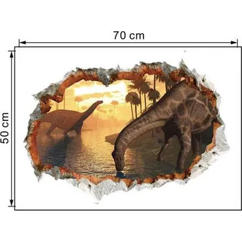 Samolepící dekorace Samolepka na zeď | 3D dekorace na zeď, dinosauři - Dinosaur 2
