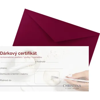 Dárkový potravinový koš Christina Cosmeceuticals Dárkový poukaz Christina v&nbsp;hodnotě 1500&nbsp;Kč