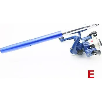 Rybářský prut Prut a naviják do kapsy - teleskopický prut - více barev - Modrá,1m