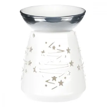 Aroma lampa Autronic ARK3605 SIL porcelánová aroma lampa bílá/stříbrná