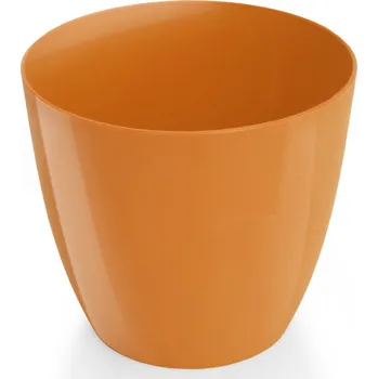 Obal na květináč Obal Ella - lesklá oranžová 25 cm
